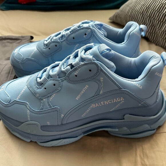 Balenciaga Triple S Light Blue US 11 - Picture 1 of 7